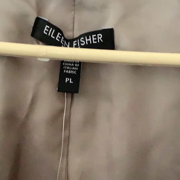Eileen Fisher blazer NWT Steel satin - Picture 3 of 10